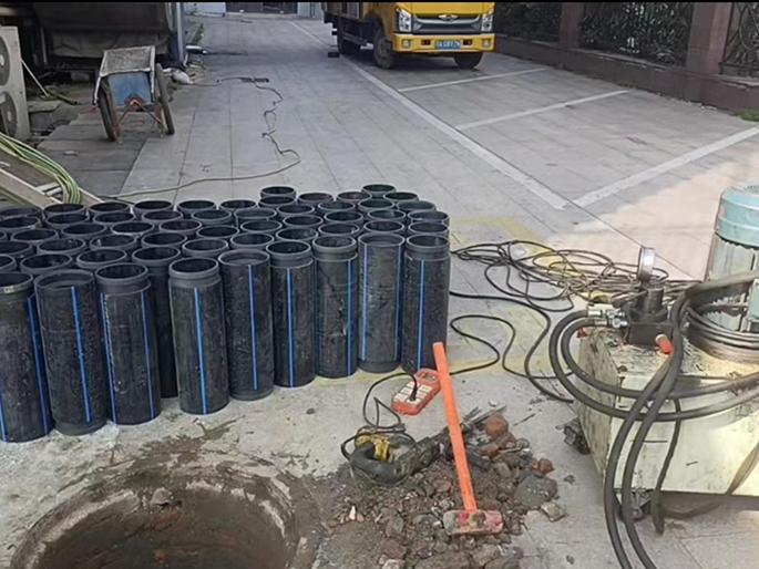 旬邑PE置换管厂家 DN315置换管 非开挖管短管置换